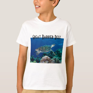 Hawksbill Zee Turtle Great Barrier Reef Coral Zee T-shirt