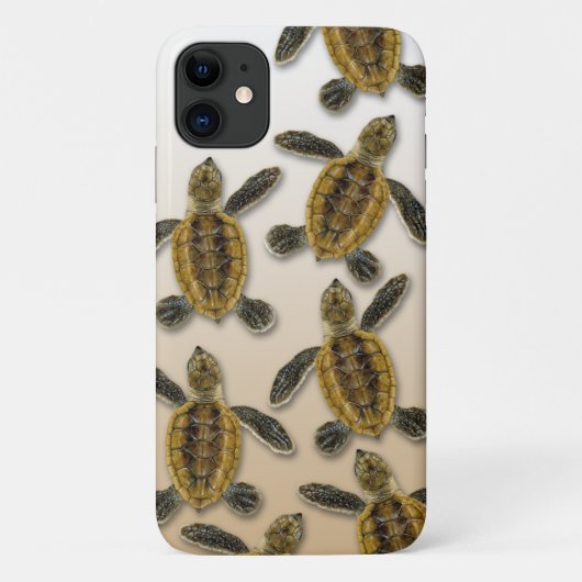 Hawksbill Zee Turtle iPhone Case (Achterkant)