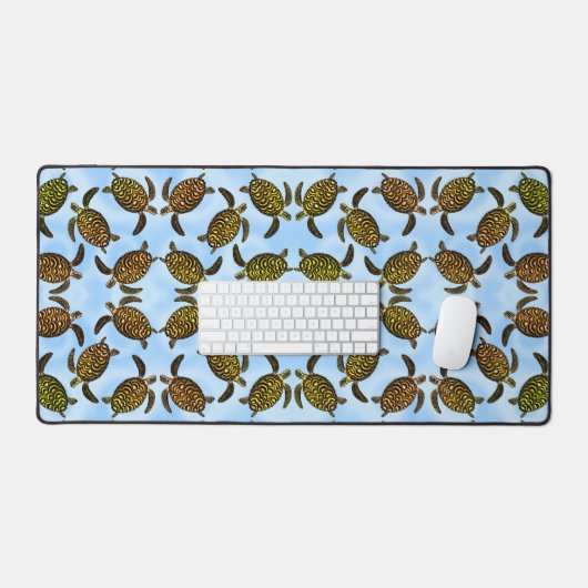 Hawksbill Zee Turtle Ocean Bureaumat (Keyboard & Muis)