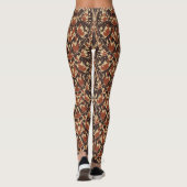 Hawksbill Zee Turtle Shell Pattern Leggings (Achterkant)