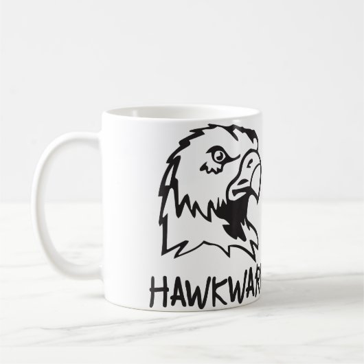 Hawkward - Awkward Hawk Pun Koffiemok (Links)