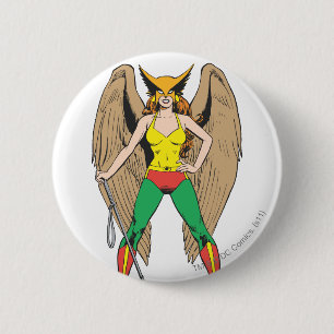 Hawkwoman Ronde Button 5,7 Cm