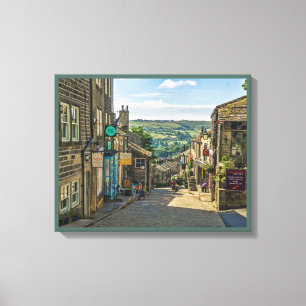 Haworth Yorkshire Dales Scenic Picturesque Canvas Afdruk