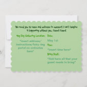 Hawthorn en fleurs Bonne invitation au Mai (Dos)