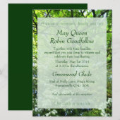 Hawthorn en Oak Handfasting Invitation Kaart (Voorkant / Achterkant)