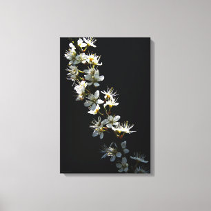 Hawthorn Flowers 16x24 (40x60cm) wol Canvas Afdruk