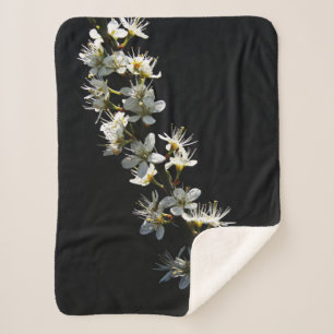 Hawthorn Flowers subcna Sherpa Deken