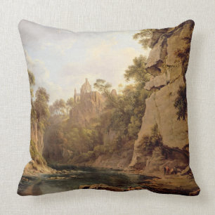 Hawthornden Castle, nabij Edinburgh, c.1820-22 (ol Kussen