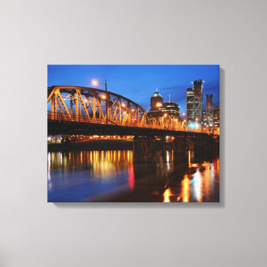 Hawthorne Bridge Canvas Afdruk (Voorkant)