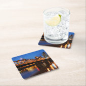 Hawthorne Bridge Vierkante Kartonnen Onderzetter (Insitu)