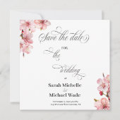Hawthrone Calligraphy Script Save the date (Voorkant)