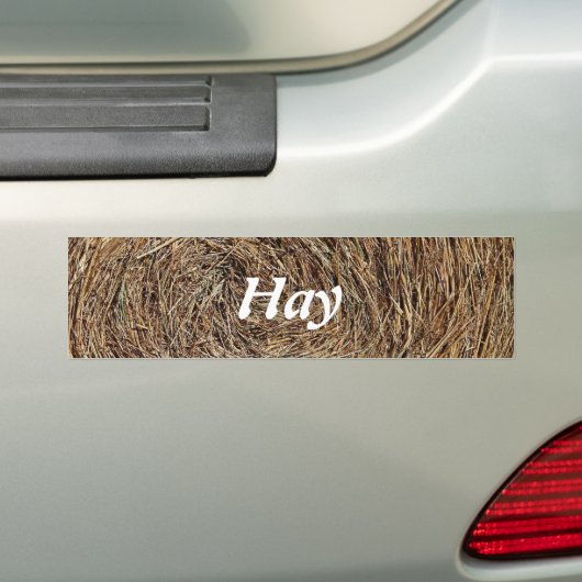 Hay Bale Bumpersticker (Op auto)