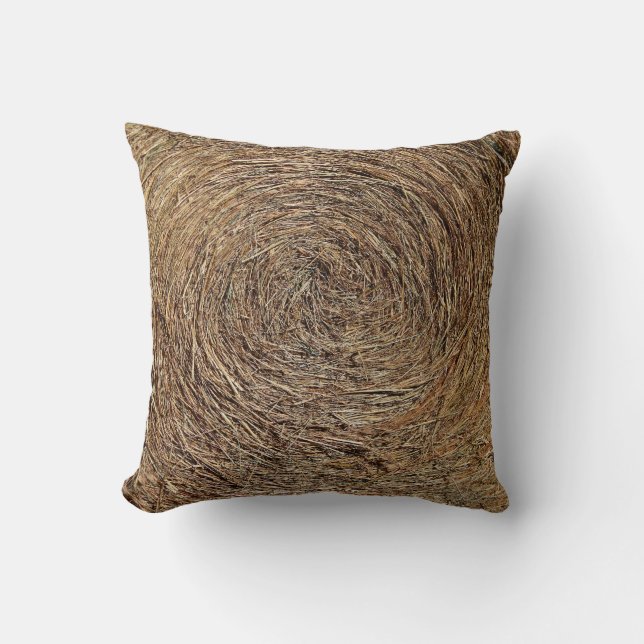 Hay Bale, Schuur Thema Kussen (Voorkant)
