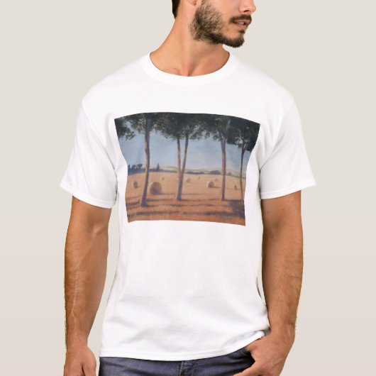 Hay Bales en Pines Pienza 2012 T-shirt (Voorkant)