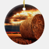 Hay Bales Keramisch Ornament (Achterkant)