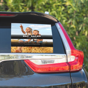 Hay Bales Sale Company Vehicle Adverting Sticker