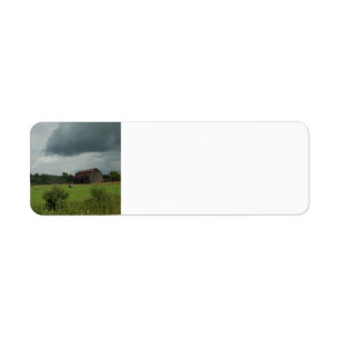 Hay Barn en het veld Etiket