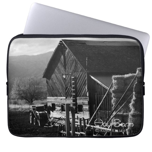 Hay Barn Laptop Sleeve (Voorkant)