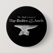 Hay-Budden Anvil Ronde Button 7,6 Cm (Voorkant)
