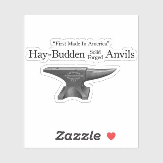  Hay-Budden Anvil Sticker (Vel)