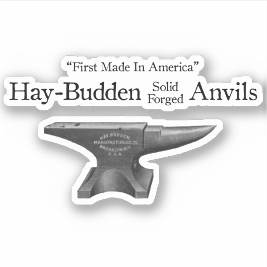  Hay-Budden Anvil Sticker (Voorkant)