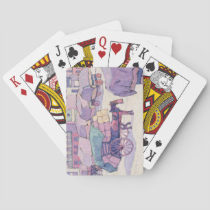 Hay Carts, Cumberland Market (olie op doek) Speelkaarten