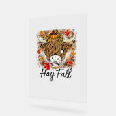 Hay Fall Highland Cow Leopard Thanksgiving Heifer (Angle)