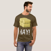 Hay Funny Farming Bale van Hay T-shirt (Voorkant volledig)