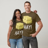 Hay Funny Farming Bale van Hay T-shirt (Unisex)