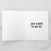 HAY FUNNY PUN HELLO Cartes de voeux (Intérieur)