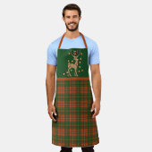 Hay Oude Originele Tartan Kerstmis Schort (Gedragen)