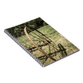 Hay Rake Wheel Aged Notitieboek (Rechterzijde)