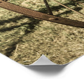 Hay Rake Wheel Aged Poster (Hoek)