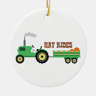 Hay Rides Keramisch Ornament