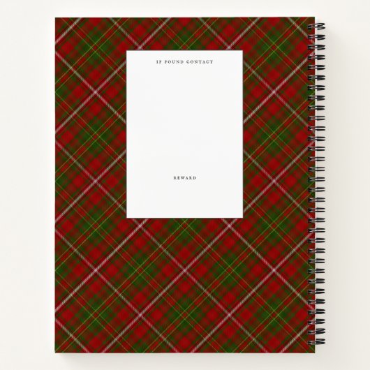 Hay Scottish Clan Tartan Pset Pattern Notitieboek (Achterkant)