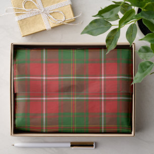 Hay tartan red green plaid tissuepapier