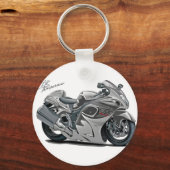 Hayabusa Gray Bike Sleutelhanger (Voorkant)