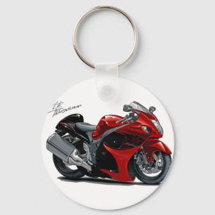 Hayabusa Red-Black Bike Sleutelhanger