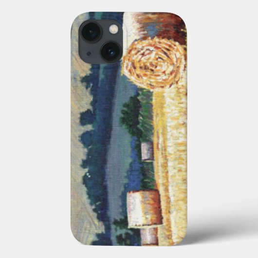 Haybales on hillsioil on canvas Case-Mate iPhone case (Achterkant)