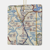 Hayden Arizona Map Keramisch Ornament (Links)