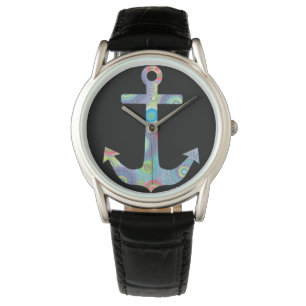 Hayden collectie, vintage, leder, mannen! horloge