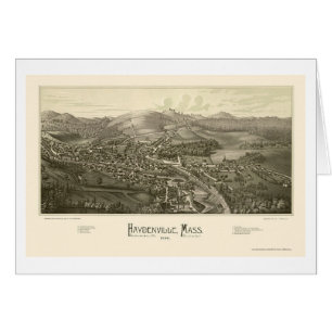 Haydenville, carte panoramique de mA - 1886