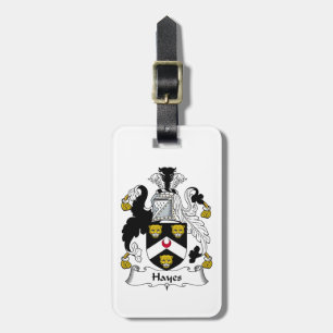 Hayes Family Crest Bagagelabel