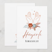 Hayırlı Ramazanlar Carte Ramadan (Devant / Derrière)