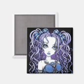 "Haylee" Gotische Couture Vlinder Fairy Magnet Magneet (Voorkant / Achterkant)