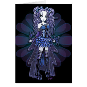 "Haylee" Paarse Tattoo-vlindervliegkaart