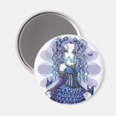 "Haylee" Papillon de tatouage violet Magnet d'art (Recto/Verso)