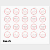 Hayleigh Roze Damast Chic Ronde Sticker (Vel)