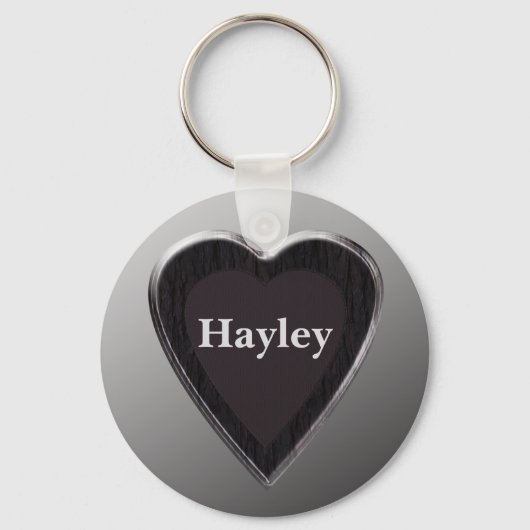 Hayley Heart Keychain by 369MyName (Voorkant)