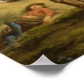 Haymakers rusten in een veld poster (Hoek)